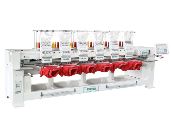 Bordadora tubular 6 cabezales